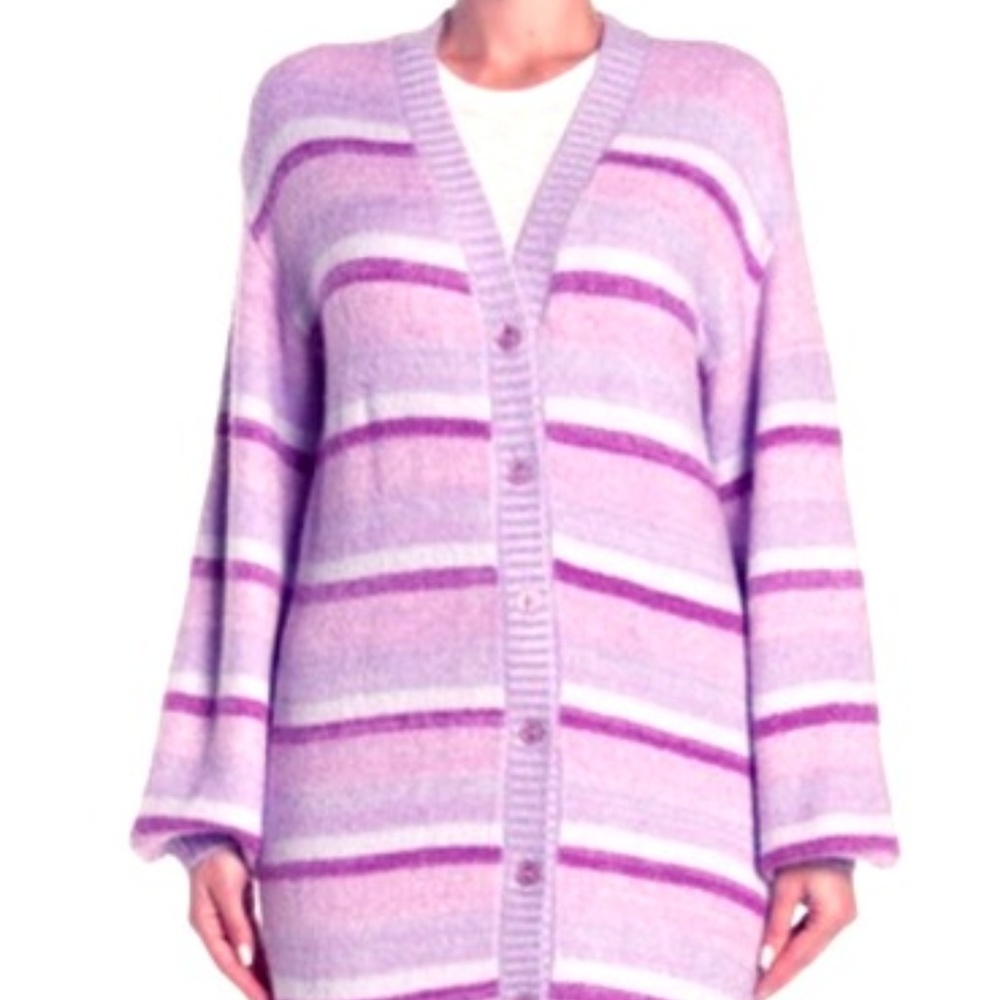 Lovers + Friends Long Button Front Cardigan